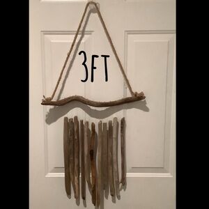 Driftwood Art, Large Driftwood Wind Chime, Driftwood Coastal Art